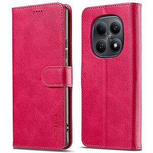 Flip Πορτοφόλι από Συνθετικό Δέρμα (PU) με TPU για Xiaomi Poco M8 5G / Redmi Note 15 5G / 15 4G από LC.IMEEKE σε Ροζ με θήκες καρτών και Stand.