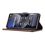 Flip Πορτοφόλι από Συνθετικό Δέρμα (PU) με TPU για Xiaomi Poco M8 5G / Redmi Note 15 5G / Redmi Note 15 4G από LC.IMEEKE σε Καφέ με θήκες καρτών και Stand.