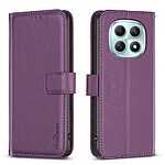 Flip Πορτοφόλι από Συνθετικό Δέρμα (PU) με TPU για Xiaomi Poco M8 5G / Redmi Note 15 5G / 15 4G από BINFEN COLOR BF17 σε Μωβ Σκούρο με Wallet και Stand.