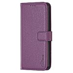 Flip Πορτοφόλι από Συνθετικό Δέρμα (PU) με TPU για Xiaomi Poco M8 5G / Redmi Note 15 5G / 15 4G από BINFEN COLOR BF17 σε Μωβ Σκούρο με Wallet και Stand.