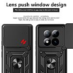 Σκληρή Πλάτη PC+TPU για Xiaomi Poco M8 Pro 5G / Redmi Note 15 Pro+ 5G από OEM σε Κόκκινο χρώμα με περιστρεφόμενο Stand και προστασία κάμερας.