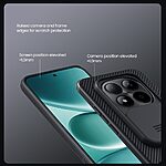 Σκληρή Πλάτη PC+TPU για Xiaomi Poco M8 Pro 5G / Redmi Note 15 Pro+ 5G από NILLKIN Camshield Pro Series σε Μαύρο χρώμα με συρόμενο κάλυμμα κάμερας.
