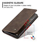 Flip Πορτοφόλι από Συνθετικό Δέρμα (PU) με TPU για Xiaomi Poco M8 Pro 5G / Redmi Note 15 Pro+ 5G από CASEME 013 Series σε Καφέ με θήκες καρτών και Stand.