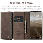 Flip Πορτοφόλι από Συνθετικό Δέρμα (PU) με TPU για Xiaomi Poco M8 Pro 5G / Redmi Note 15 Pro+ 5G από CASEME 013 Series σε Καφέ με θήκες καρτών και Stand.