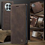 Flip Πορτοφόλι από Συνθετικό Δέρμα (PU) με TPU για Xiaomi Poco M8 Pro 5G / Redmi Note 15 Pro+ 5G από CASEME 013 Series σε Καφέ με θήκες καρτών και Stand.