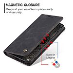 Flip Πορτοφόλι από Συνθετικό Δέρμα (PU) για Xiaomi Poco M8 Pro 5G / Redmi Note 15 Pro+ 5G από CASEME 013 Series σε Μαύρο με θήκες καρτών και Stand.