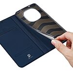 Flip Πορτοφόλι από Συνθετικό Δέρμα (PU) με TPU για Xiaomi Poco M8 Pro 5G / Redmi Note 15 Pro+ 5G από DUX DUCIS Skin Pro Series σε Μπλε χρώμα με θήκη κάρτας και Stand.