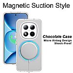 Σκληρή Πλάτη PC+TPU για Xiaomi Poco M8 Pro 5G / Redmi Note 15 Pro+ 5G από IMAK με μαγνητική σύνδεση σε Λευκό χρώμα.