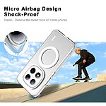 Σκληρή Πλάτη PC+TPU για Xiaomi Poco M8 Pro 5G / Redmi Note 15 Pro+ 5G από IMAK με μαγνητική σύνδεση σε Λευκό χρώμα.