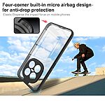 Σκληρή Πλάτη PC+TPU για Xiaomi Poco M8 Pro 5G / Redmi Note 15 Pro+ 5G από IMAK UX-9A Series σε Διάφανο χρώμα με ενισχυμένες γωνίες airbag.