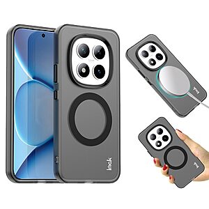 ΘΗΚΕΣ ΚΙΝΗΤΩΝ ΑΞΕΣΟΥΑΡ SAMSUNG GALAXY A7 2017 30 Σκληρή Πλάτη PC+TPU για Xiaomi Poco M8 Pro 5G / Redmi Note 15 Pro+ 5G από IMAK με μαγνητική σύνδεση και λεπτό προφίλ σε Μαύρο χρώμα.