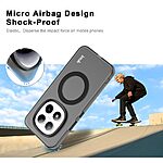 Σκληρή Πλάτη PC+TPU για Xiaomi Poco M8 Pro 5G / Redmi Note 15 Pro+ 5G από IMAK με μαγνητική σύνδεση και λεπτό προφίλ σε Μαύρο χρώμα.