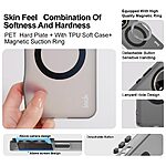 Σκληρή Πλάτη PC+TPU για Xiaomi Poco M8 Pro 5G / Redmi Note 15 Pro+ 5G από IMAK με μαγνητική σύνδεση και λεπτό προφίλ σε Μαύρο χρώμα.