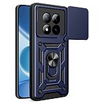 Σκληρή Πλάτη PC+TPU για Xiaomi Poco M8 Pro 5G / Redmi Note 15 Pro+ 5G από OEM σε Μπλε χρώμα με ενσωματωμένο Stand και προστασία φακού κάμερας.