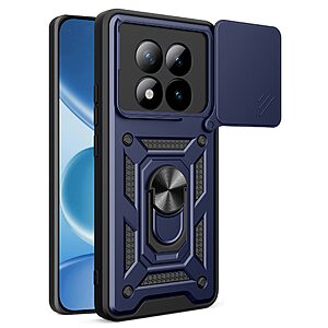 ΘΗΚΕΣ ΚΙΝΗΤΩΝ ΑΞΕΣΟΥΑΡ SAMSUNG GALAXY A7 2017 27 Σκληρή Πλάτη PC+TPU για Xiaomi Poco M8 Pro 5G / Redmi Note 15 Pro+ 5G από OEM σε Μπλε χρώμα με ενσωματωμένο Stand και προστασία φακού κάμερας.