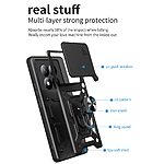 Σκληρή Πλάτη PC+TPU για Xiaomi Poco M8 Pro 5G / Redmi Note 15 Pro+ 5G από OEM σε Μπλε χρώμα με ενσωματωμένο Stand και προστασία φακού κάμερας.