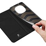 Flip Πορτοφόλι από Συνθετικό Δέρμα (PU) με TPU για Xiaomi Poco M8 Pro 5G / Redmi Note 15 Pro+ 5G από DUX DUCIS Skin Pro Series σε Μαύρο με θήκη κάρτας και Stand.