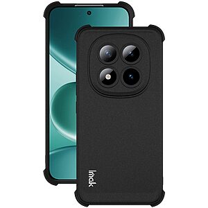 ΘΗΚΕΣ ΚΙΝΗΤΩΝ ΑΞΕΣΟΥΑΡ SAMSUNG GALAXY A7 2017 26 Πλάτη TPU για Xiaomi Poco M8 Pro 5G / Redmi Note 15 Pro+ 5G από IMAK σε Μαύρο χρώμα με αερόσακους γωνιών και προστασία κάμερας.