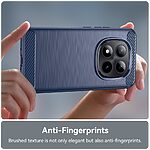 Πλάτη TPU για Xiaomi Poco M8 Pro 5G / Redmi Note 15 Pro+ 5G από OEM σε Μπλε χρώμα με υφή Carbon Fiber και ανθεκτική προστασία.