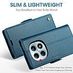 Flip Πορτοφόλι από Συνθετικό Δέρμα (PU) για Xiaomi Redmi Note 15 5G / Poco M8 5G / Redmi Note 15 4G από CASEME 023 Series σε Μπλε με RFID προστασία και Stand.