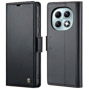 Flip Πορτοφόλι από Συνθετικό Δέρμα (PU) με TPU για Xiaomi Redmi Note 15 5G / Poco M8 5G - CASEME 023 - Μαύρο με RFID προστασία και Stand.