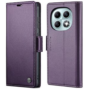 Flip Πορτοφόλι από Συνθετικό Δέρμα (PU) με TPU για Xiaomi Redmi Note 15 5G / Poco M8 5G / Redmi Note 15 4G από CASEME 023 Series σε Μωβ με RFID προστασία και Stand.