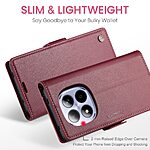 Flip Πορτοφόλι από Συνθετικό Δέρμα (PU) με TPU για Xiaomi Redmi Note 15 Pro 4G - CASEME 023 - Κόκκινο με RFID προστασία, 3 θήκες καρτών και Stand.