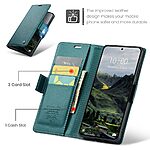 Flip Πορτοφόλι από Συνθετικό Δέρμα (PU) με TPU για Xiaomi Redmi Note 15 Pro 4G - CASEME 023 - Πράσινο με RFID προστασία, θήκες καρτών και βάση στήριξης.