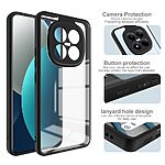 Σκληρή Πλάτη PC+TPU για το Xiaomi Redmi Note 15 Pro 4G από την IMAK UX-9A Series σε διάφανο χρώμα με ενισχυμένες γωνίες airbag και προστασία οθόνης.