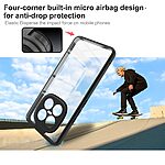 Σκληρή Πλάτη PC+TPU για το Xiaomi Redmi Note 15 Pro 4G από την IMAK UX-9A Series σε διάφανο χρώμα με ενισχυμένες γωνίες airbag και προστασία οθόνης.