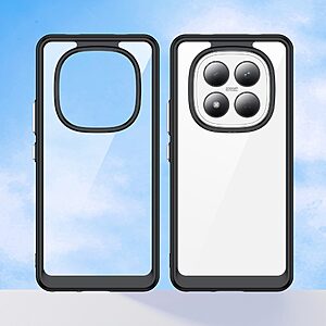 Σκληρή Πλάτη PC+TPU για Xiaomi Redmi Note 15 Pro 4G από OEM σε Μαύρο χρώμα με ενισχυμένες γωνίες και προστασία κάμερας.