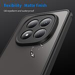 Σκληρή Πλάτη PC+TPU για Xiaomi Redmi Note 15 Pro 4G από OEM σε Μαύρο χρώμα με αερόσακους στις γωνίες και ματ ημιδιάφανο φινίρισμα.