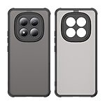 Σκληρή Πλάτη PC+TPU για Xiaomi Redmi Note 15 Pro 4G από OEM σε Μαύρο χρώμα με αερόσακους στις γωνίες και ματ ημιδιάφανο φινίρισμα.