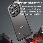 Σκληρή Πλάτη PC+TPU για Xiaomi Redmi Note 15 Pro 4G από OEM σε Μαύρο χρώμα με αερόσακους στις γωνίες και ματ ημιδιάφανο φινίρισμα.