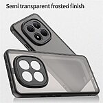 Σκληρή Πλάτη PC+TPU για Xiaomi Redmi Note 15 Pro 4G από OEM σε Μαύρο χρώμα με αερόσακους στις γωνίες και ματ ημιδιάφανο φινίρισμα.