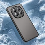 Σκληρή Πλάτη PC+TPU για Xiaomi Redmi Note 15 Pro 4G από OEM σε Μαύρο χρώμα με αερόσακους στις γωνίες και ματ ημιδιάφανο φινίρισμα.