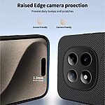 Σκληρή Πλάτη PC+TPU για Xiaomi Redmi Note 15 Pro 4G από WANLONFENG TQ Series σε Μαύρο με ενσωματωμένο μαγνήτη και υφή carbon fiber.