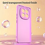 Σκληρή Πλάτη PC+TPU για Xiaomi Redmi Note 15 Pro 4G σε Μωβ Ανοιχτό χρώμα με αεροθαλάμους στις γωνίες και frosted διάφανο φινίρισμα για μέγιστη προστασία.