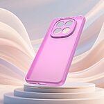 Σκληρή Πλάτη PC+TPU για Xiaomi Redmi Note 15 Pro 4G σε Μωβ Ανοιχτό χρώμα με αεροθαλάμους στις γωνίες και frosted διάφανο φινίρισμα για μέγιστη προστασία.