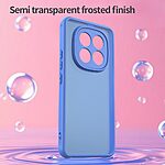 Σκληρή Πλάτη PC+TPU για Xiaomi Redmi Note 15 Pro 4G σε Μπλε Ανοιχτό χρώμα με frosted διάφανο φινίρισμα και αερόσακους γωνιών για προστασία από πτώσεις.