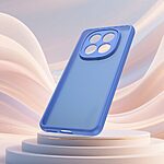 Σκληρή Πλάτη PC+TPU για Xiaomi Redmi Note 15 Pro 4G σε Μπλε Ανοιχτό χρώμα με frosted διάφανο φινίρισμα και αερόσακους γωνιών για προστασία από πτώσεις.