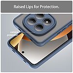 Σκληρή Πλάτη PC+TPU για Xiaomi Redmi Note 15 Pro 4G από OEM σε Μπλε χρώμα με αερόσακους γωνιών και ημιδιάφανο ματ φινίρισμα.