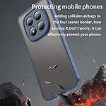 Σκληρή Πλάτη PC+TPU για Xiaomi Redmi Note 15 Pro 4G από OEM σε Μπλε χρώμα με αερόσακους γωνιών και ημιδιάφανο ματ φινίρισμα.