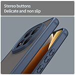 Σκληρή Πλάτη PC+TPU για Xiaomi Redmi Note 15 Pro 4G από OEM σε Μπλε χρώμα με αερόσακους γωνιών και ημιδιάφανο ματ φινίρισμα.