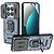 Σκληρή Πλάτη PC+TPU για Xiaomi Redmi Note 15 Pro 4G από OEM σε Μπλε χρώμα με περιστρεφόμενο Stand και κινητή προστασία φακού.