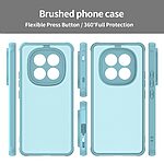 Σκληρή Πλάτη PC+TPU για Xiaomi Redmi Note 15 Pro 4G σε Πράσινο Ανοιχτό χρώμα με αερόσακους γωνιών και frosted διάφανο φινίρισμα για μέγιστη προστασία.