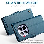 Flip Πορτοφόλι από Συνθετικό Δέρμα (PU) με TPU για Xiaomi Redmi Note 15 Pro 4G από CASEME 023 Series σε Μπλε χρώμα με RFID προστασία και Stand.