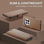 Flip Πορτοφόλι από Συνθετικό Δέρμα (PU) για Xiaomi Redmi Note 15 Pro 5G από CASEME 023 Series σε Καφέ χρώμα με RFID προστασία και Stand.