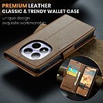 Flip Πορτοφόλι από Συνθετικό Δέρμα (PU) για Xiaomi Redmi Note 15 Pro 5G από CASEME 023 Series σε Καφέ χρώμα με RFID προστασία και Stand.