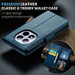 Flip Πορτοφόλι από Συνθετικό Δέρμα (PU) με TPU για Xiaomi Redmi Note 15 Pro 5G - CASEME 023 Series - Μπλε - RFID/Wallet/Stand.